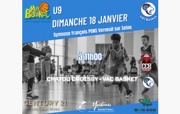 Match U9 le dimanche 18 janvier à 11h