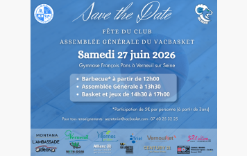 AG du VACBASKET le samedi 27 juin
