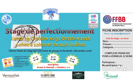 Stage de la Toussaint